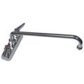 Product Image of Workboard Faucet, Deck Mount, 4" Centers, 12" Swing Nozzle, Lever Handles, B-1113