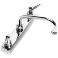 Product Image of Workboard Faucet, Deck Mount, 8" Centers, 6" Swing Nozzle, Lever Handles, B-1120