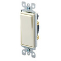 Product Image of Single-Pole Decora Illuminated Rocker Switch, Grounding - Ivory (120/277V)