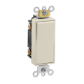 Product Image of 3-Way Decora Plus Rocker Light Switch, Commercial Grade, 20A - Light Almond (120/277V)