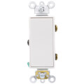 Product Image of 3-Way Decora Plus Rocker Switch, Commercial Grade, 20A - White (120/277V)