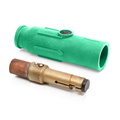 Product Image of 22 Series Plug, Male, 690A Max, 600V Crimp Tube Termination, 500-750 MCM Cable Range (Green)