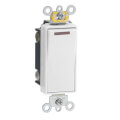 Product Image of Single-Pole Decora Plus Rocker Pilot Light, Illuminated On, Commercial Grade, 20A - White (277V)