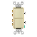 Product Image of 3-Way Decora Combination Switch, 20A - Ivory (120/277V)