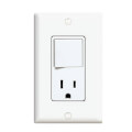 Product Image of 3-Way Decora 5-15R Combination Switch, Rocker & Receptacle - White (120V)
