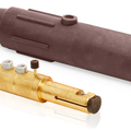 Product Image of 17 Series Plug, Male, 600A Max, 600 Volt, Double Set Screw Termination, 350-500 MCM Cable Range (Brown)