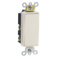 Product Image of Single Pole Double Throw, Decora Maintained Contact Switch, 15A - Light Almond (120/277V)