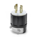 Product Image of 30A, 600V 3-Phase, NEMA L17-30P, 3P, 4W, Locking Plug, Grounding (Black/White)