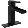 Product Image of Ara Single Handle Channel Bathroom Faucet (Matte Black), 568LF-BLMPU