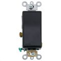 Product Image of Single-Pole Decora Plus Rocker Switch, Commercial Grade - Black (120/277V)