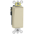 Product Image of Single-Pole Decora Plus Rocker Switch, Commercial Grade - Ivory (120/277V)