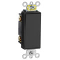 Product Image of 3-Way Decora Plus Rocker Light Switch, Commercial Grade - Black (120/277V)