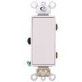 Product Image of 3-Way Decora Plus Rocker Light Switch, Commercial Grade - White (120/277V)