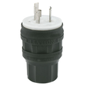 Product Image of 30A, 125V NEMA L5-30P, 2P, 3W, Locking Plug, Grounding, Wetguard (Black)