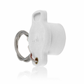 Product Image of 18 Series Single Pole Female Protective Cap, Ball Nose (White)
