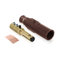 Product Image of 17 Series Complete Male Detachable Plug, Cam-type, Double Set Screw, Taper Nose, 250-350MCM, 570A (Brown)