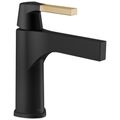 Product Image of Zura 1 Handle Bathroom Faucet (Matte Black/Champagne Bronze), 574-GZMPU-DST