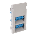 Product Image of Duplex Sc Angled Fiber Adapter MOS Module, Zirconia Ceramic Sleeve, 3 Units High (Gray)