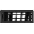 4" x 12" (Wall Opening Size) Black Floor Register (411 Series)