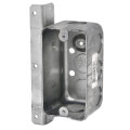 Product Image of 4" x 2-1/8" x 2-1/8" Single-Gang Utility Box w/ 1/2" Knockouts & T Bracket