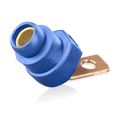 Product Image of 18 Series Terminal Connector, Angle, Female, 400A Max, 600V Bus Bar Mount Termination, #2-4/0 Cable Range (Blue)
