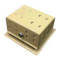 Product Image of 5-1/2" x 3-1/2" x 2-3/4" Steel Thermostat Guard with Solid Base (Beige Steel)