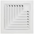 Product Image of 10" x 10" Aluminum Square Ceiling Diffuser 2-way Corner (White)