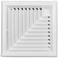 Product Image of 12" x 12" Aluminum Square Ceiling Diffuser 2-way Corner (White)