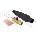 Product Image of 16 Series Taper Nose Cam-Type Female Plug, Contact & Insulator, Detachable, 2/0, 4/0 AWG, 400A Max, Type 3R When Mated (Black)