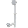 Product Image of Innovator 590 16'' Tubular Slip-Joint PVC Bath Waste with Push Pull Bathtub Stopper (Chrome Plated)
