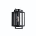 Product Image of Goson 12" 1 Light Wall Light w/ Clear Glass (Black)