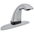 Product Image of 590HDF Electronic Bathroom Faucet w/ Proximity Sensing, 4" Plate, Battery Operated (Chrome), 591-PALGHDF