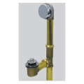 Product Image of Innovator Foot Actuated Bath Waste Kit w/ New York Lay-Down Tee, 20 GA Brass (Chrome Plated)