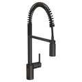 Product Image of Align Matte Black 1 Handle Pulldown Kitchen Faucet, Motionsense Wave, 5923EWBL