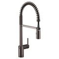 Product Image of Align MotionSense Wave 1 Handle High Arc Pre-Rinse Spring Pulldown Kitchen Faucet, Black Stainless, 5923EWBLS