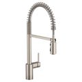 Product Image of Align Spot Resist Stainless 1 Handle Pre-rinse Spring Pulldown Kitchen Faucet, 5923SRS