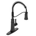 Product Image of Belfield 1 Handle Pulldown Kitchen Faucet, 1.5 GPM, 5927BL (Matte Black)