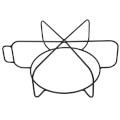 Product Image of A-8 Sectional Cable Carrier for 1-1/4" Cable, 60' Capacity, for K-60, K-60SP, K-1500, K-1500SP, and K-1500G Models