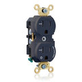 Product Image of Duplex Receptacle Heavy Duty Split-Circuit 1 Outlet Controlled 20A 125V NEMA 5-20R 2P 3W (Black)