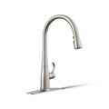 Product Image of Simplice 1-Handle Pull Down Swing Spout Kitchen Faucet (Vibrant Stainless), K-596-VS