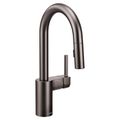 Product Image of Align Black Stainless 1 Handle Pulldown Bar Faucet, 5965BLS