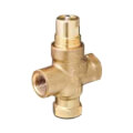 Product Image of 1" 3-Way N/O Brass Globe Valve Body, Female x Female (10 Cv)
