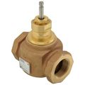 Product Image of 1-1/2" 2-Way N/O Brass Equal Percentage Valve Body, Female x Female (25 Cv)