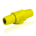 Product Image of 16 Series Taper Nose Double Female Connector, Cam-Type, Female-Female, 400A Max (Yellow)
