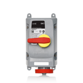 Product Image of 20A, 480V 3-Phase, 3P, 4W, LEV Series IEC 60309-1 & 60309-2 Pin & Sleeve Mechanical Interlock, IP66/IP67/IP68/IP69/IP69K, Watertight, Non-Fused, Red
