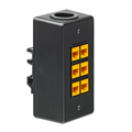 Product Image of Quickport, 6-port Din Rail-mount Box (Black)