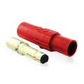Product Image of Taper Nose In-line Latching Male Connector, 23 Series Single Pole Cam-type Contact & Insulator, Crimped, 500-750MCM, 690A Max (Red)