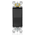 Product Image of 15A Decora Single-pole Switch, Self-grounding (Black)
