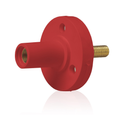 Product Image of 15 Series Cam-Type Female Panel Mount Receptacle, 0.75" Threaded Stud Termination, 90-Degree, #8, #2 AWG, 150A Max, Type 3R When Mated (Red)