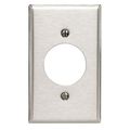 Product Image of 1-Gang Wallplate, Standard Size, Magnetic Stainless Steel